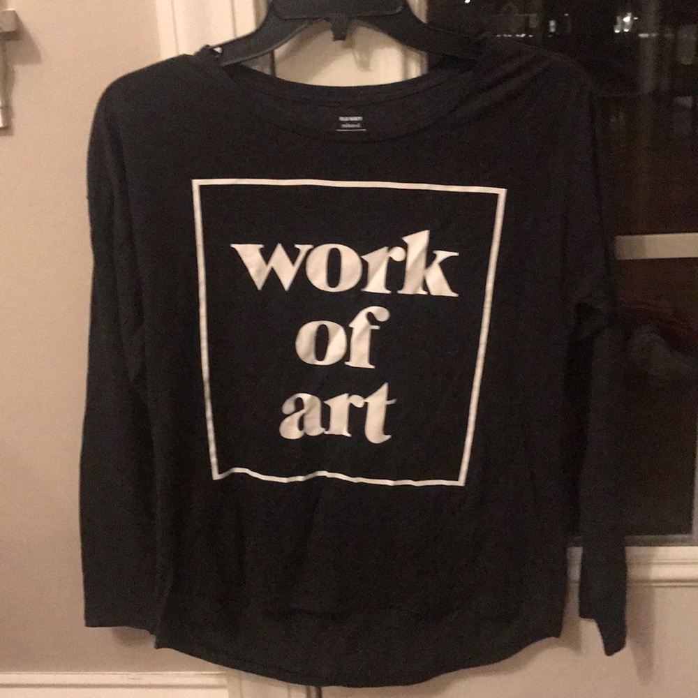 Old navy girls work of art shirt